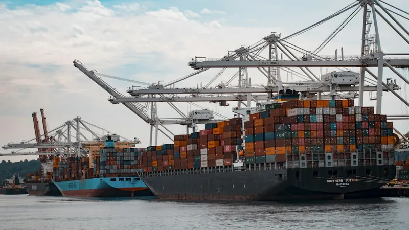 Intermodal shipping container with dry bulk liner bag